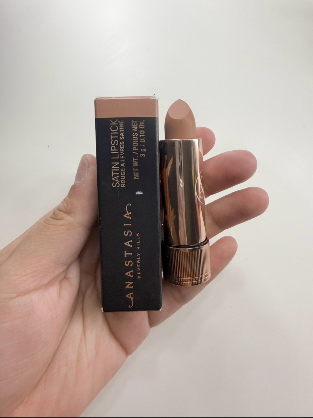 Anastasia Beverly Honey Taupe Satin Lipstick